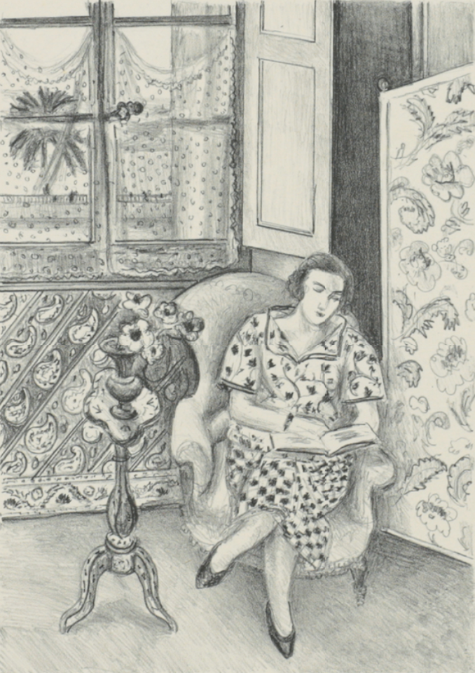 Intérieur, La Lecture by Henri Matisse