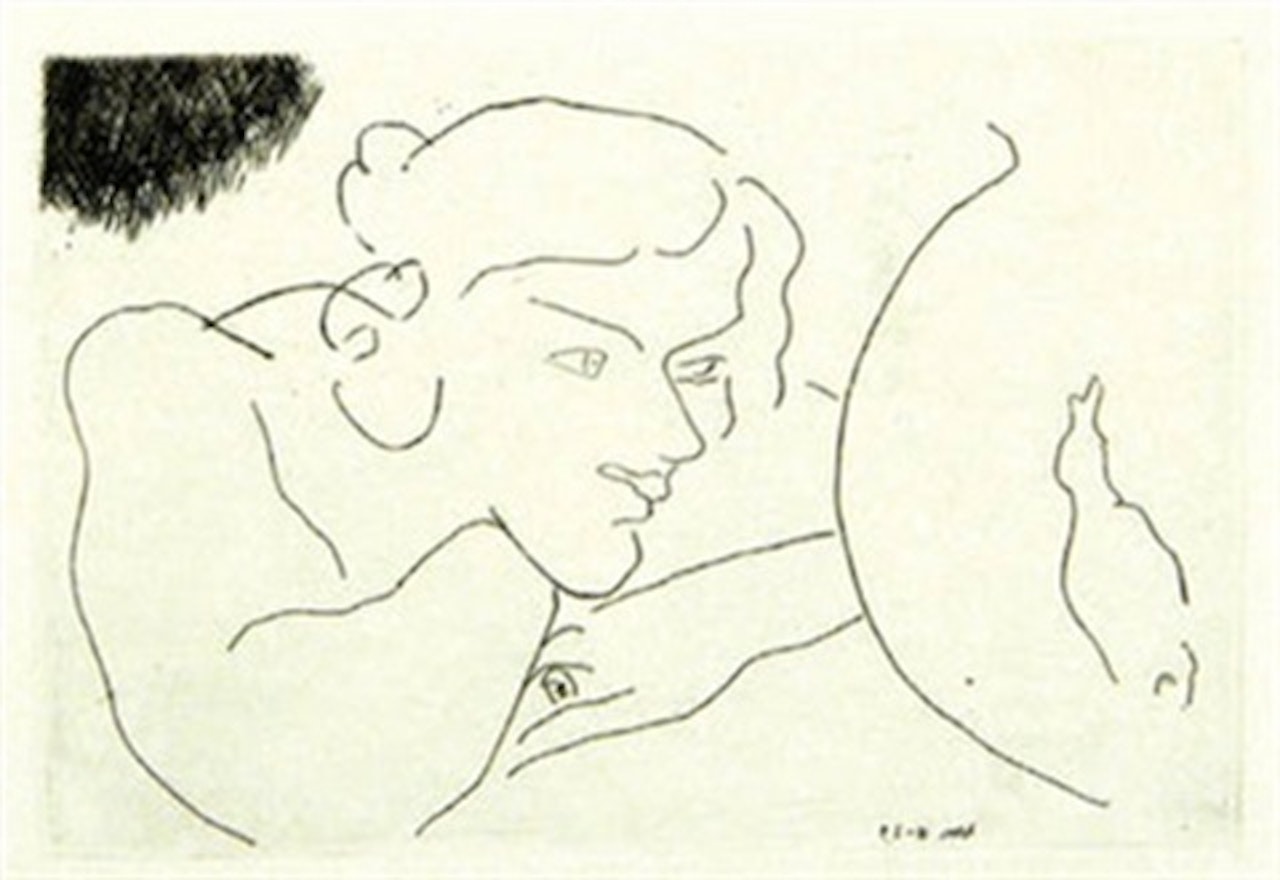 Jeune Femme Observant Les Évolutions D'Un Poisson by Henri Matisse
