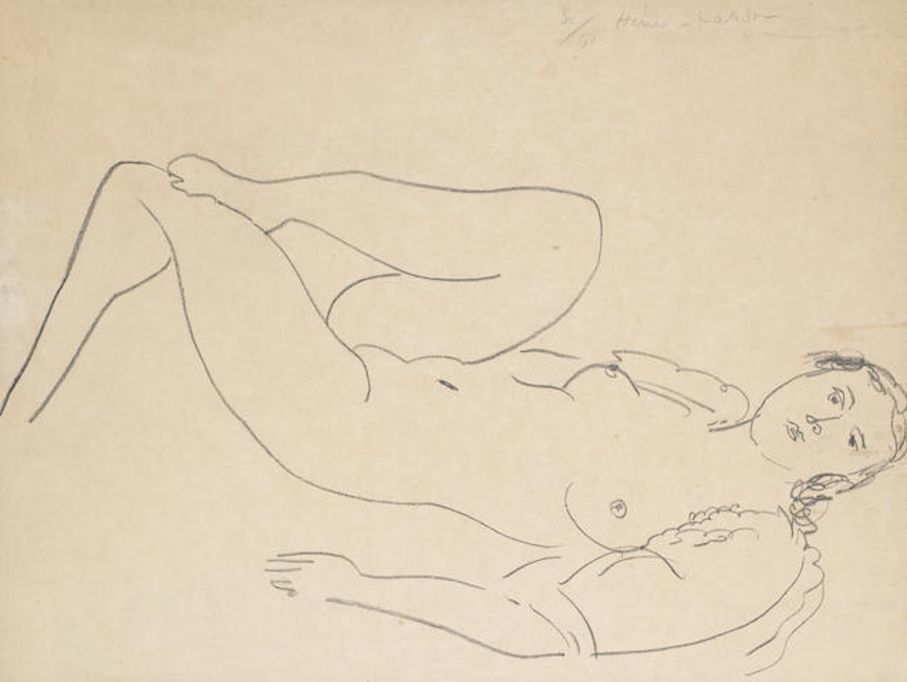 La Blouse Turque - Étude De Jambes by Henri Matisse