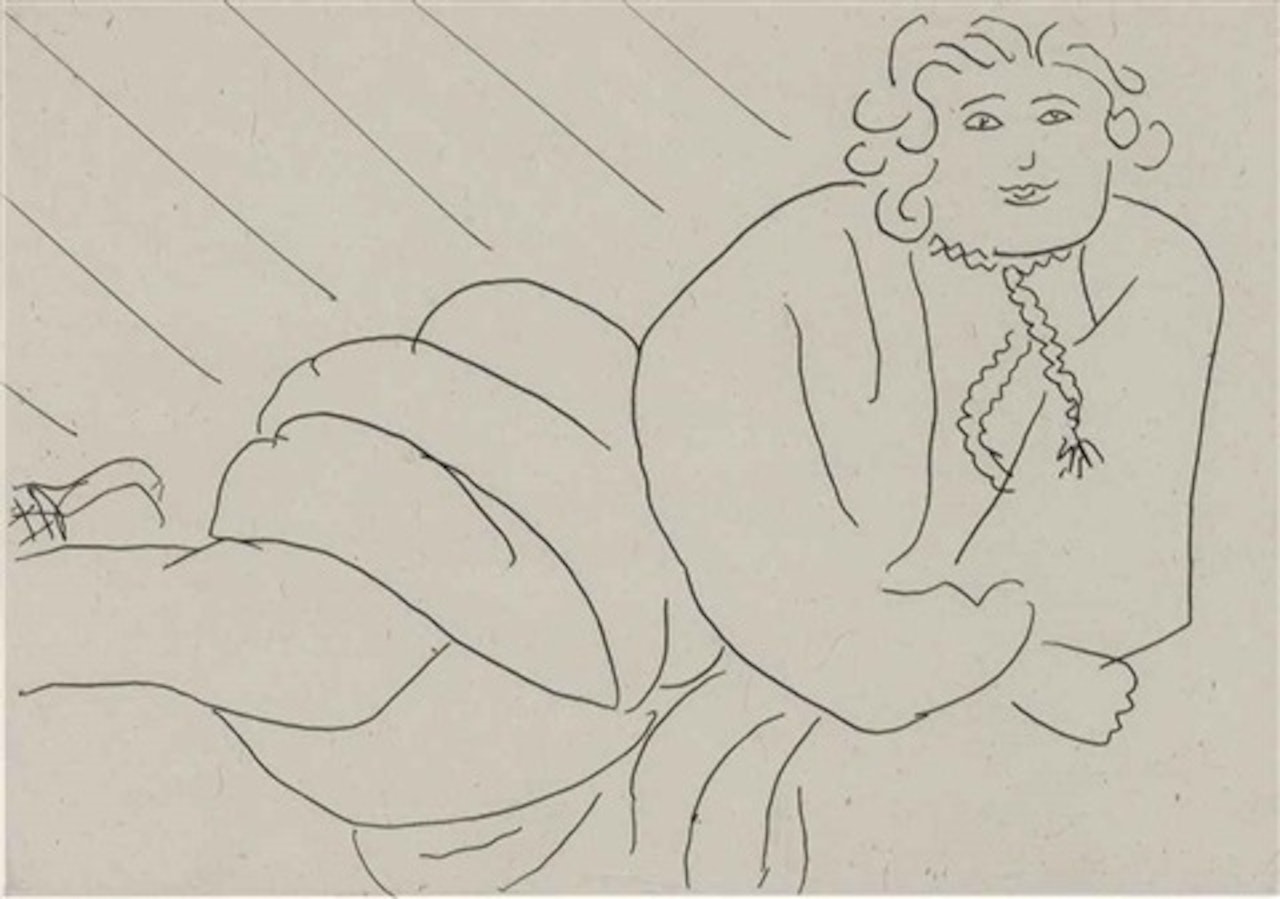Jeune Femme, La Cordelière De Son Peignoir En Collier by Henri Matisse