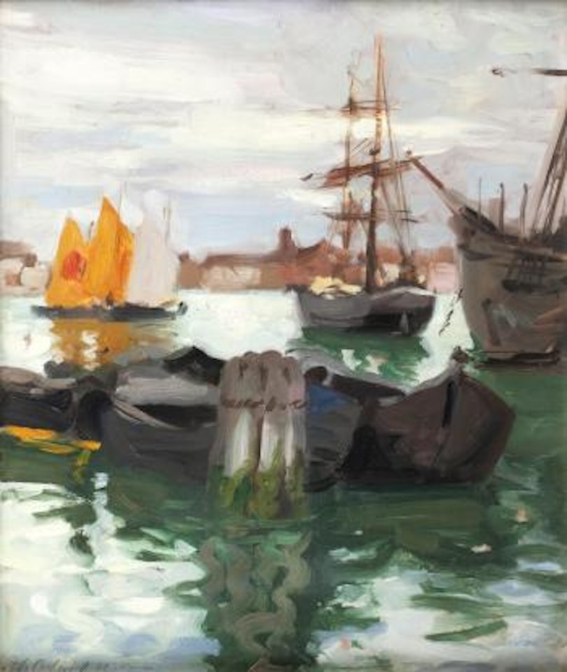 The Giudecca Canal, Venice by Francis Campbell Boileau Cadell