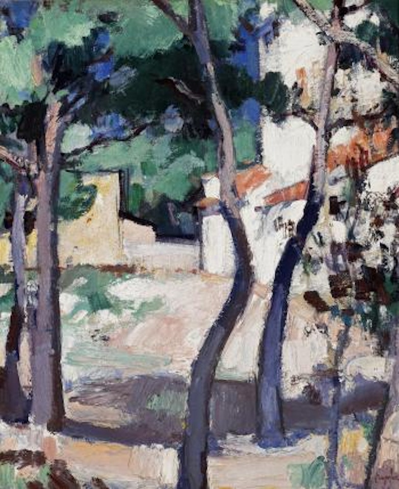 A Sunlit Road, Cassis by Samuel John Peploe