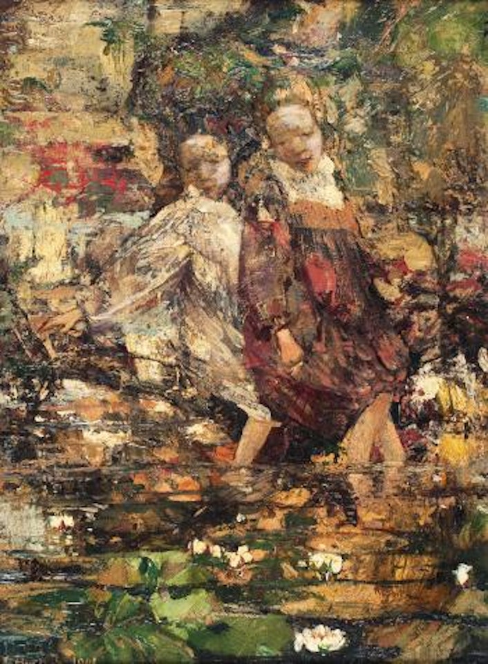 The Lily Pond by Edward Atkinson Hornel