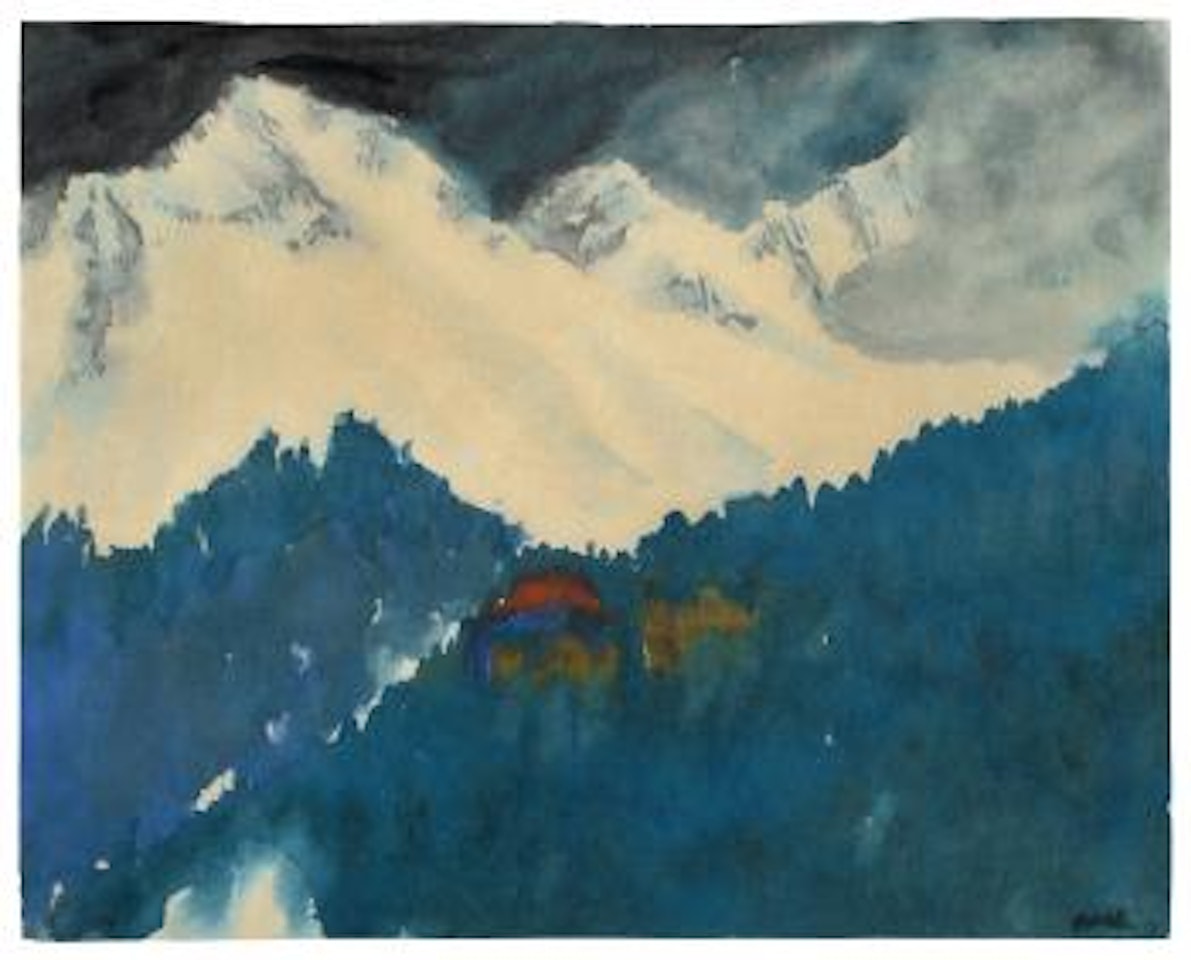 Alpenlandschaft (Schweiz) by Emil Nolde