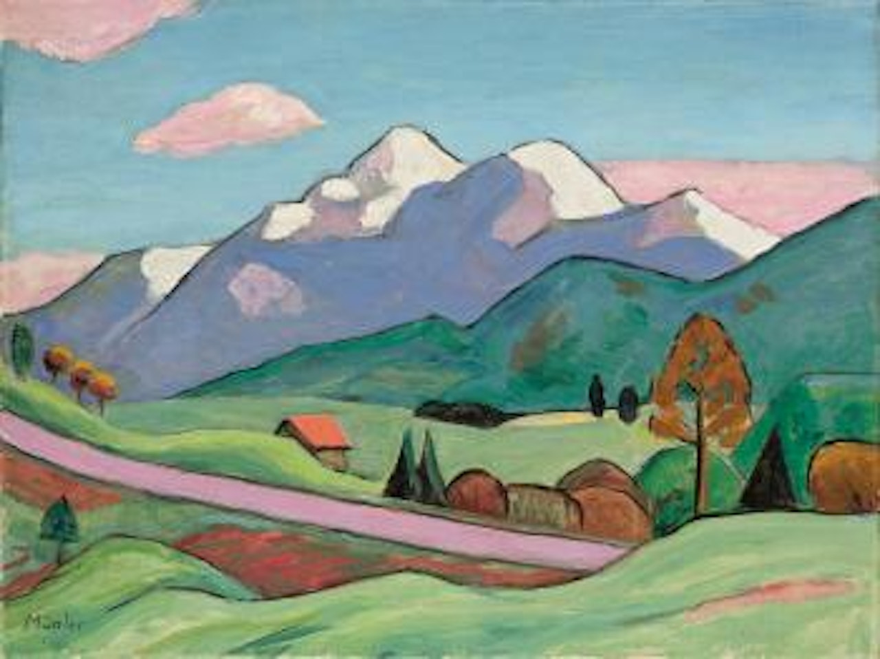 Murnau West im Frühling by Gabriele Münter