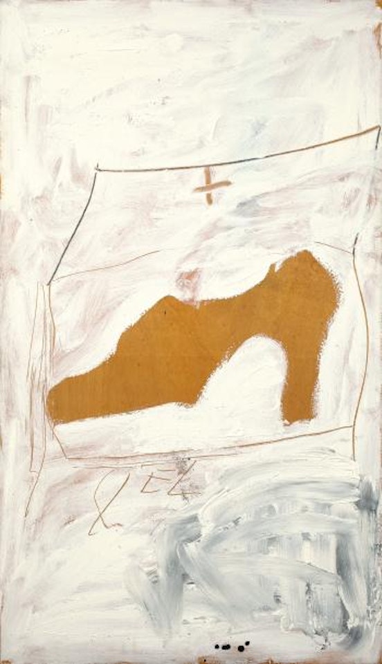 Sabata Sobre Blanc by Antoni Tapies