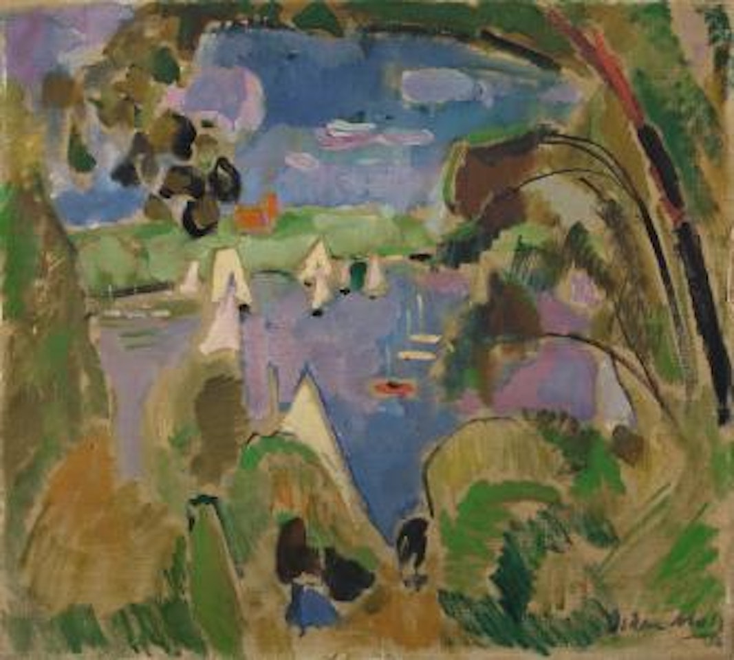 Blick auf die Havel, Grosses Fenster, Berlin by Oskar Moll