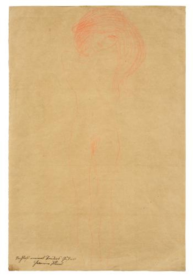 Stehender Weiblicher Akt by Gustav Klimt