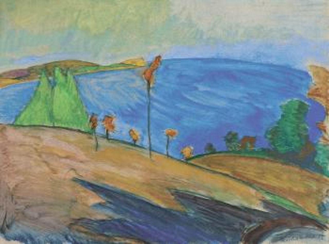 Bei der Förde / Osterholz by Erich Heckel