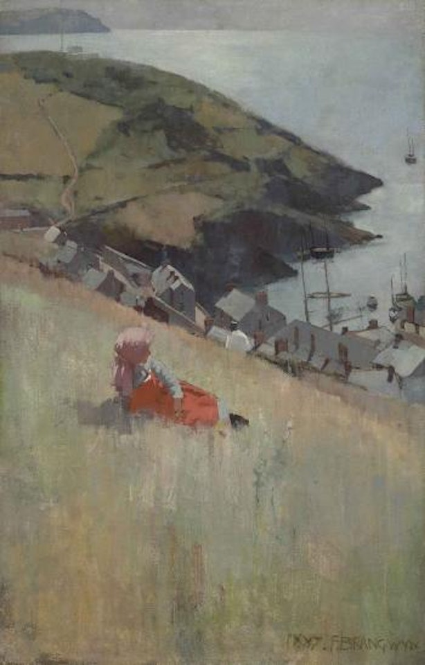 Above The Fishing Village by Sir Frank Brangwyn