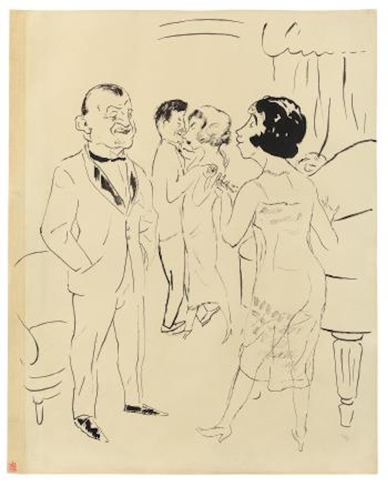 Tête À Tête by George Grosz