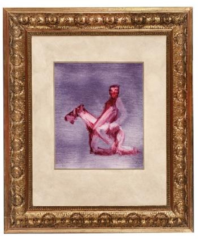 Kelly on horseback by Sidney Nolan
