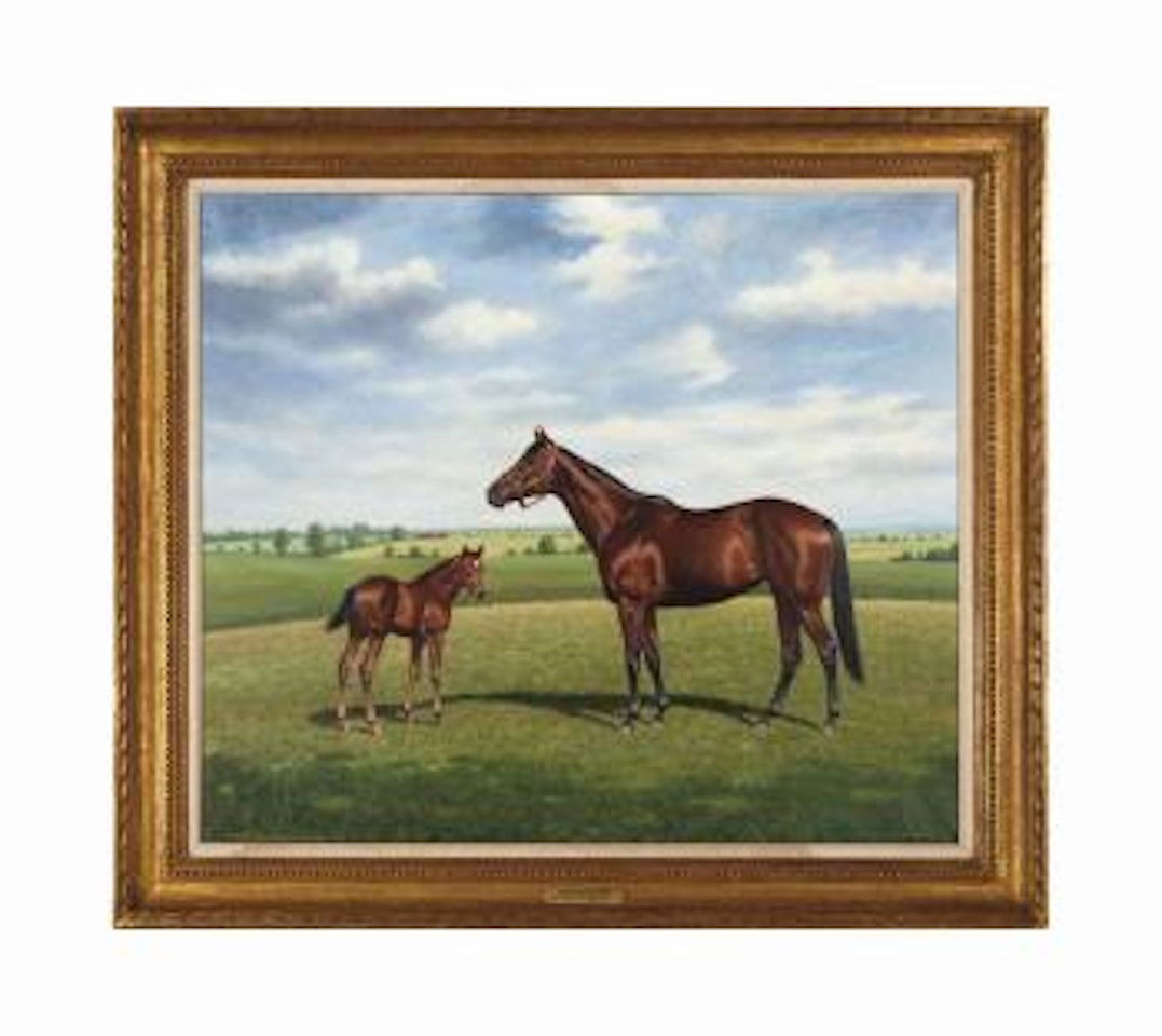 Contredance With Filly By Conquistador Cielo by Richard Stone Reeves