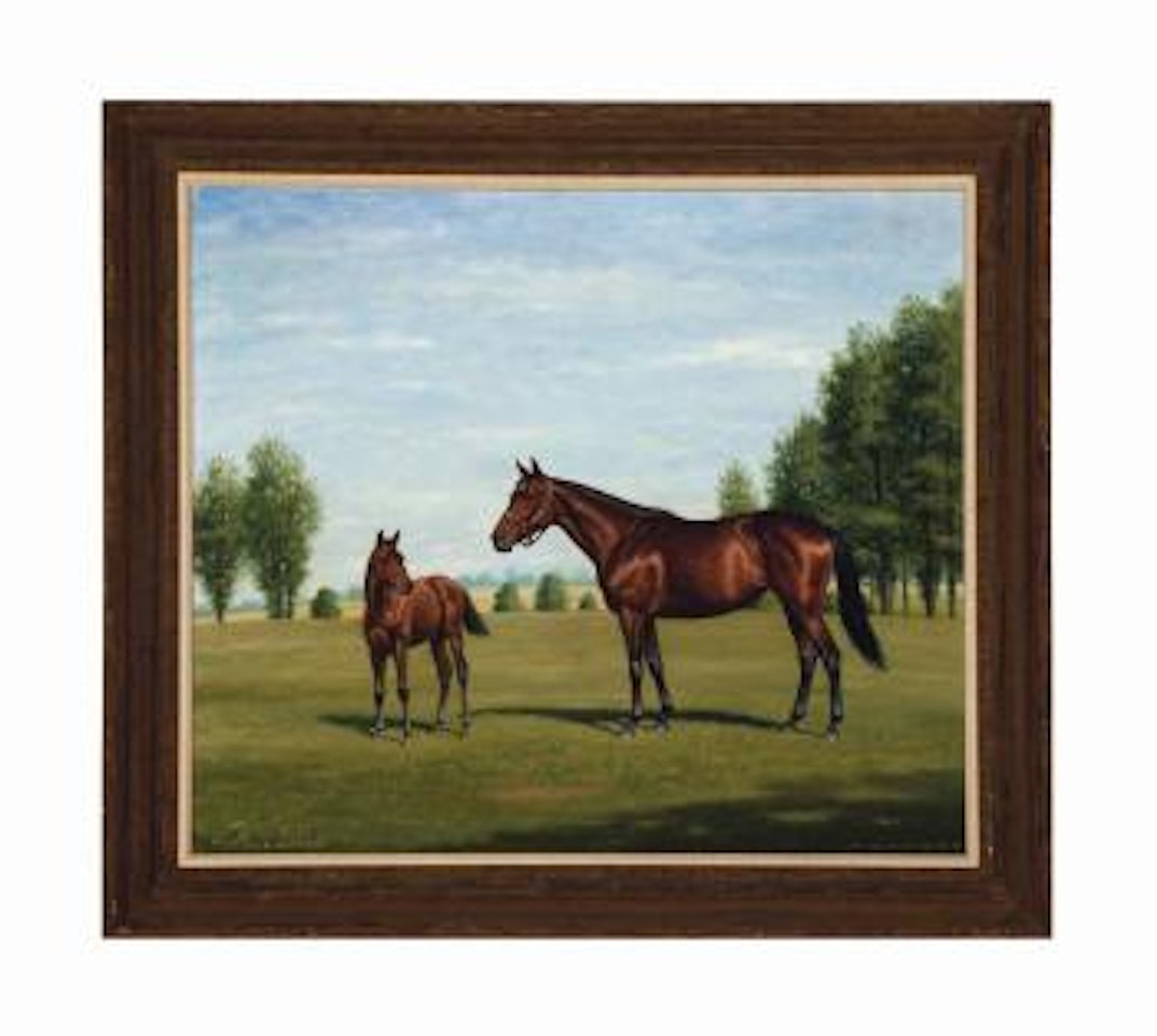 Kennelot With Filly By Bold Bidder by Richard Stone Reeves