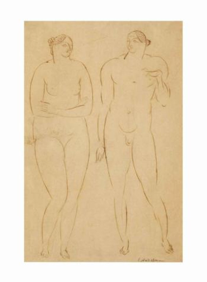 Man And Female Nudes by Elie Nadelman