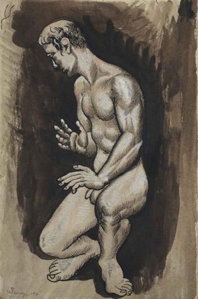 Etude D'Homme Accroupi by Roger de la Fresnaye
