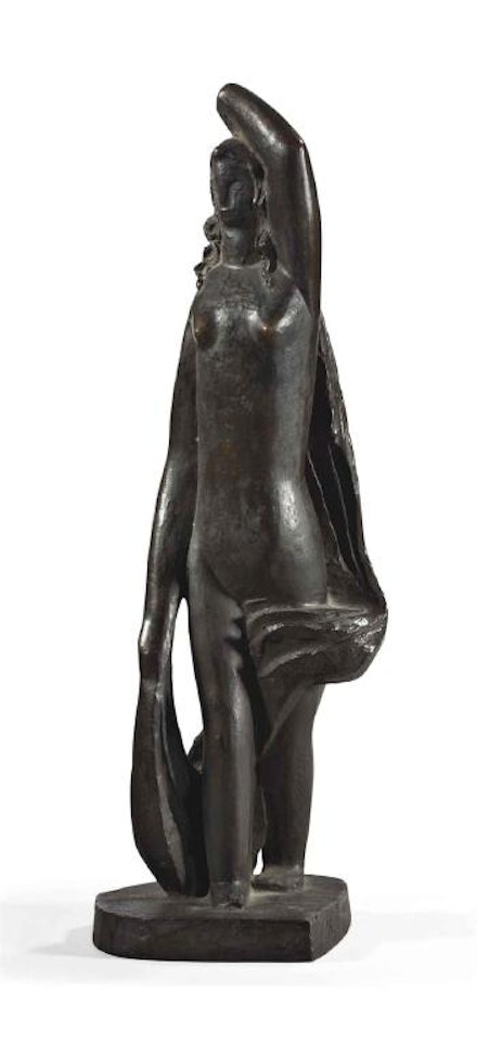 Femme Debout à La Draperie Au Bras Levé by Henri Laurens
