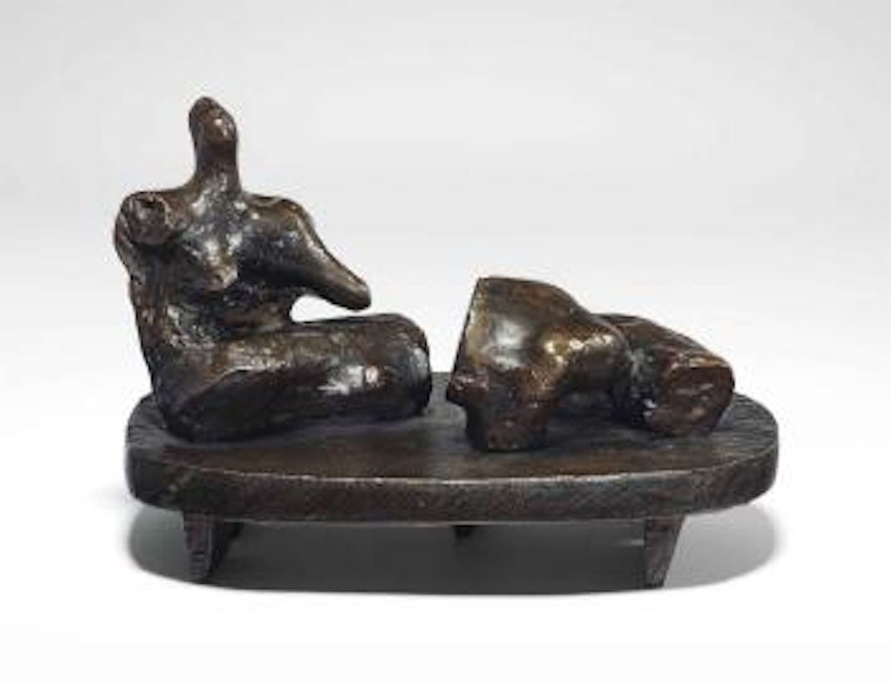 Two Piece Reclining Figure: Maquette No. 8 by Henry Moore