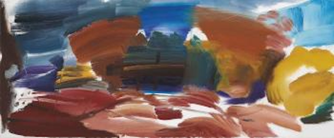 Autumn Trees and a Hill No 1 by Ivon Hitchens