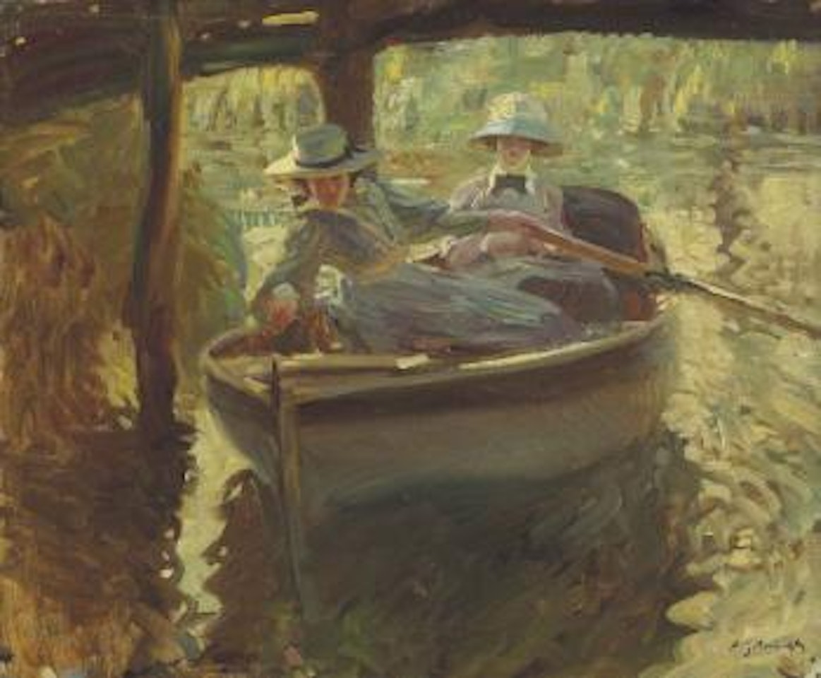 Idle Moments; or The Boathouse by Alfred James Munnings
