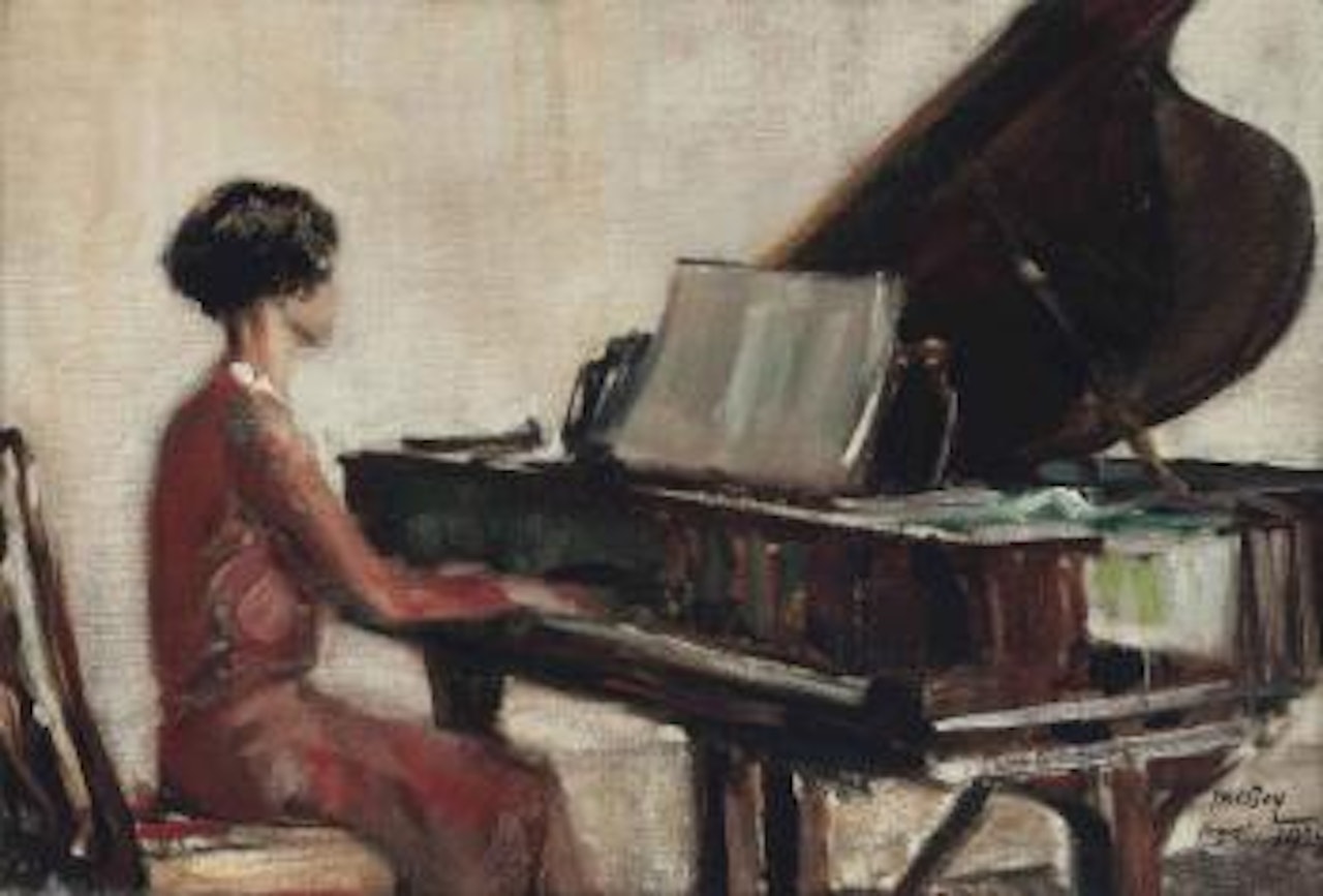 At the piano by James Mcbey