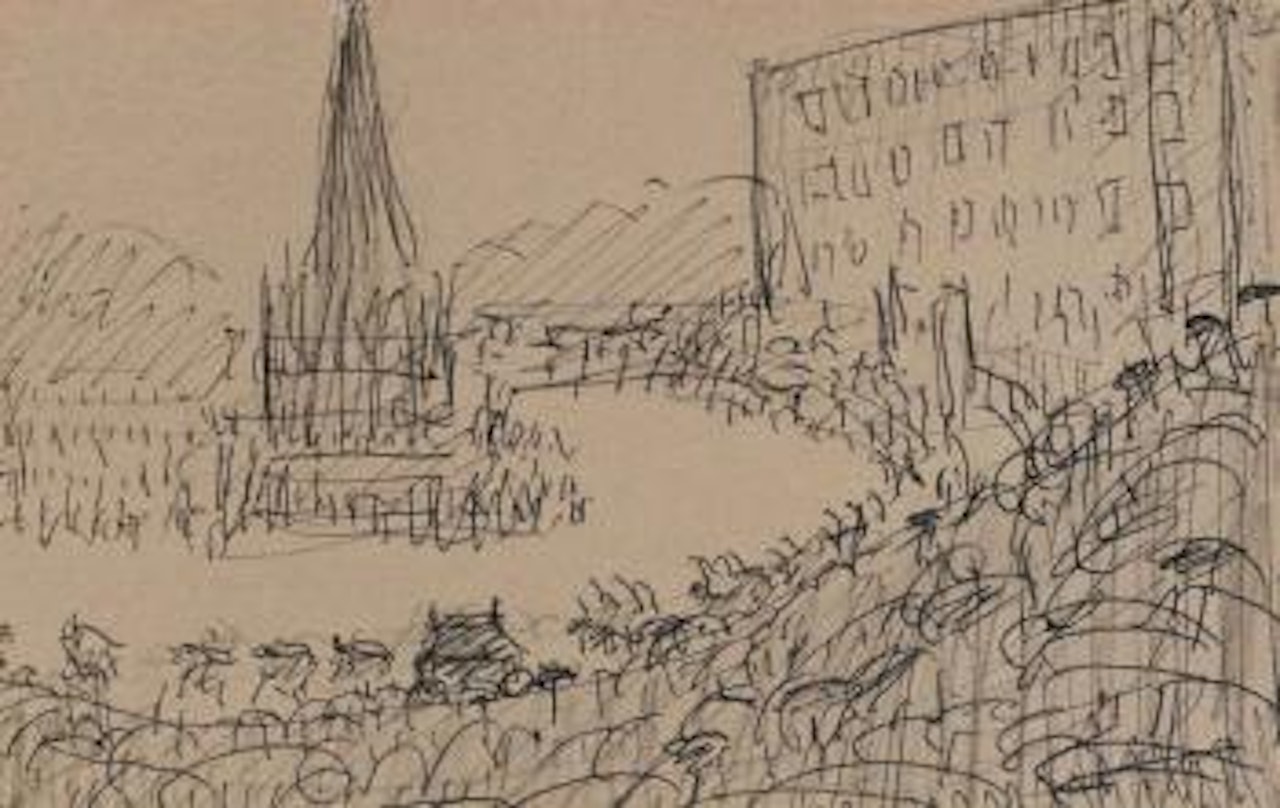 Study for Coronation of Queen Elizabeth II by Laurence Stephen Lowry