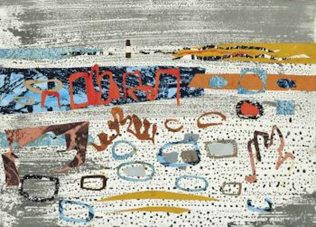 Brittany Beach with Lighthouse by John Piper