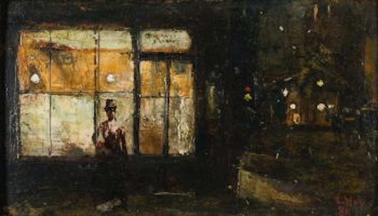 Parisian Boulevard At Night by Lesser Ury