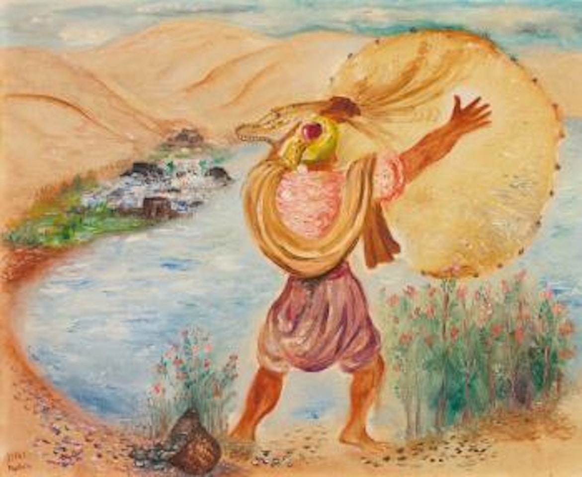 Fisherman With A Large Net by Reuven Rubin
