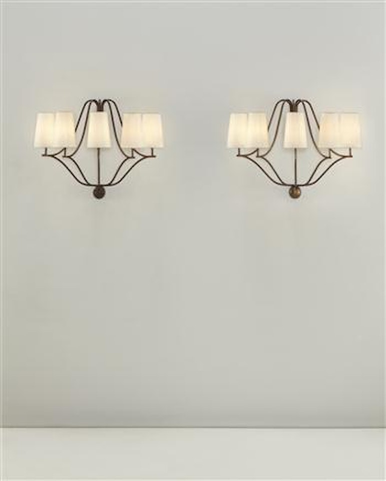 Pair of 'demi-corbeille' wall lights by Jean Royere
