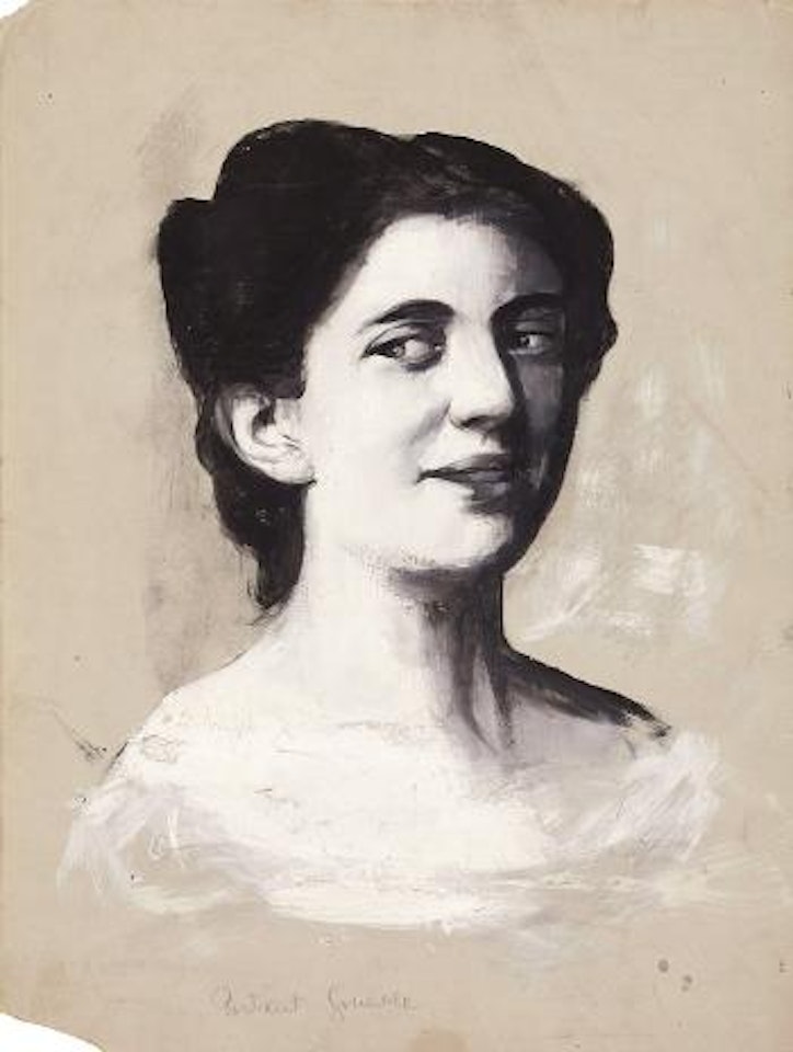 Brustbild Einer Frau (Studie) by Lesser Ury