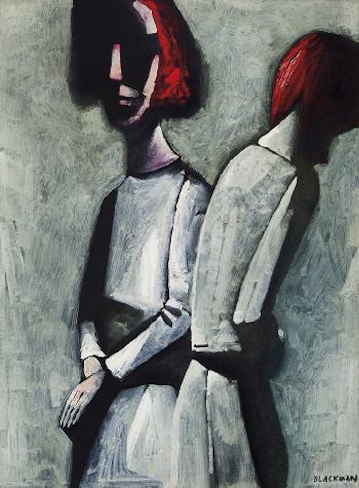 Two Figures by Charles Blackman