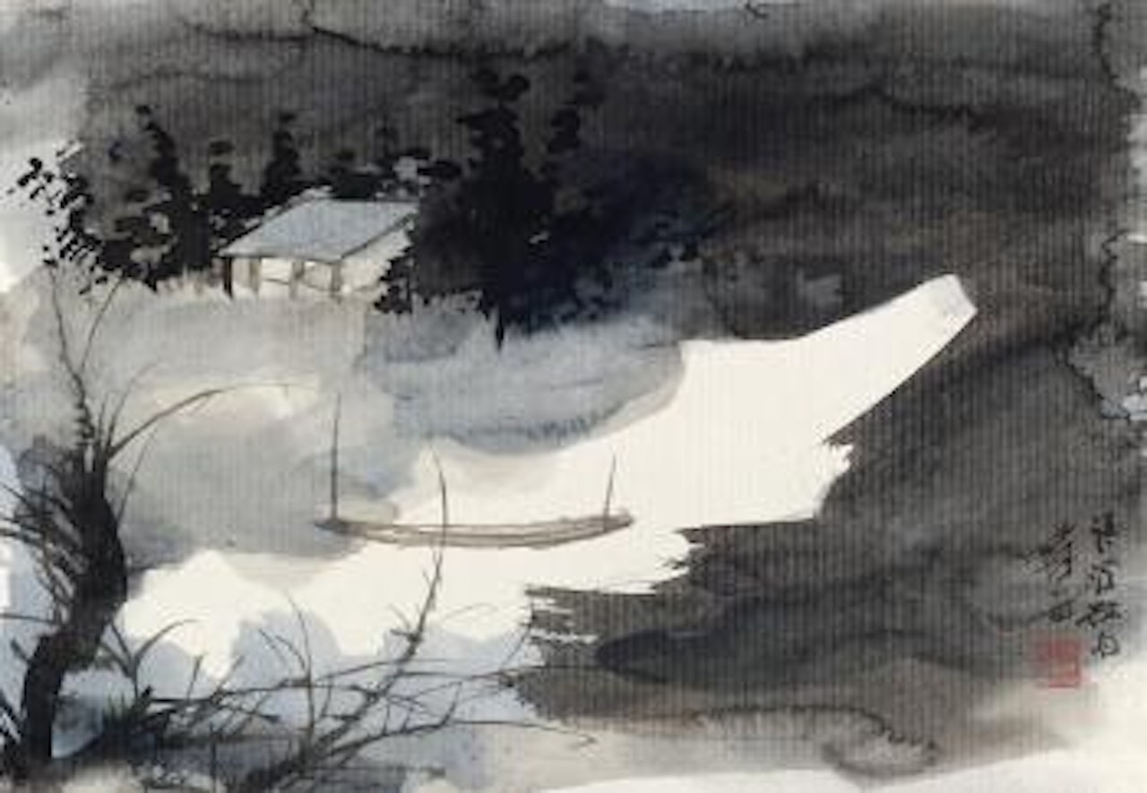Boating On The Lake by Zhang Daqian