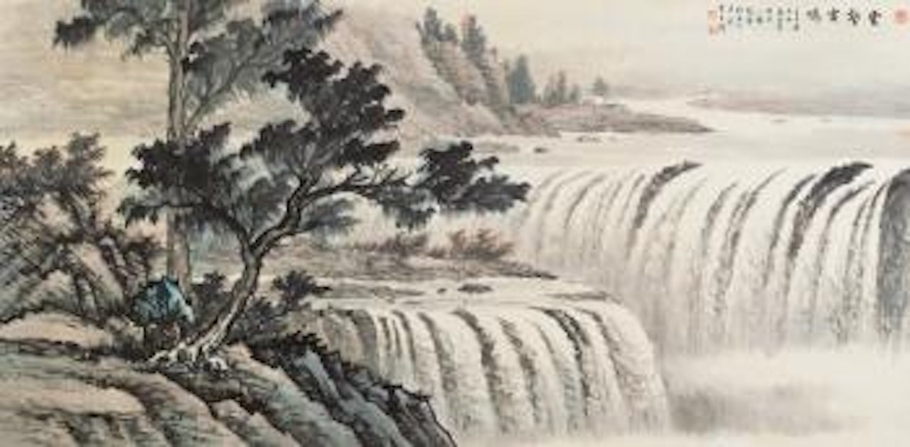 Waterfall by Huang Junbi