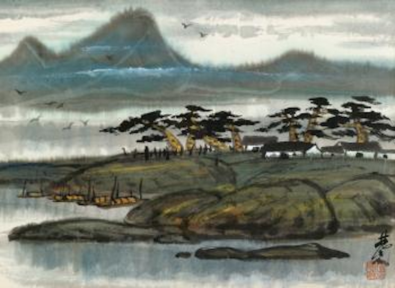 Landscape by Lin Fengmian