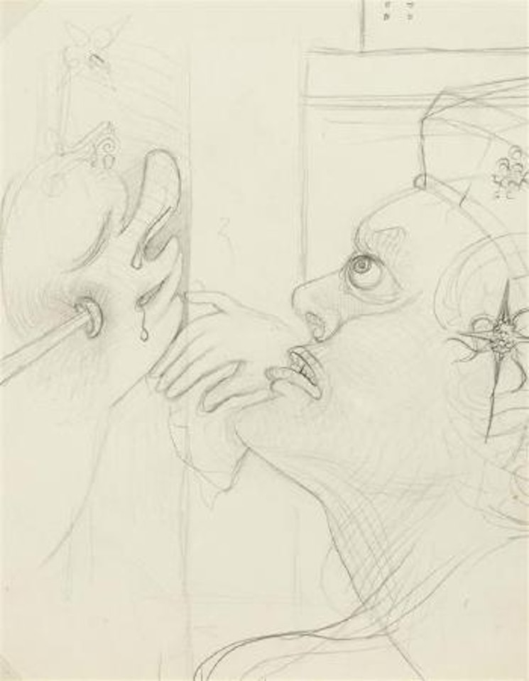 Profil d'Homme avec Étoile by Salvador Dali