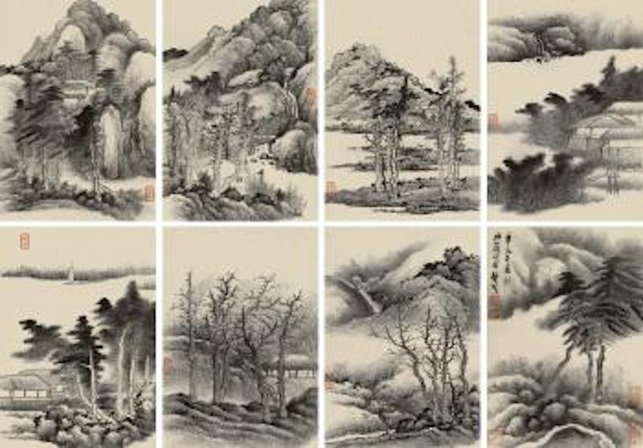 Landscapes by Gong Xian