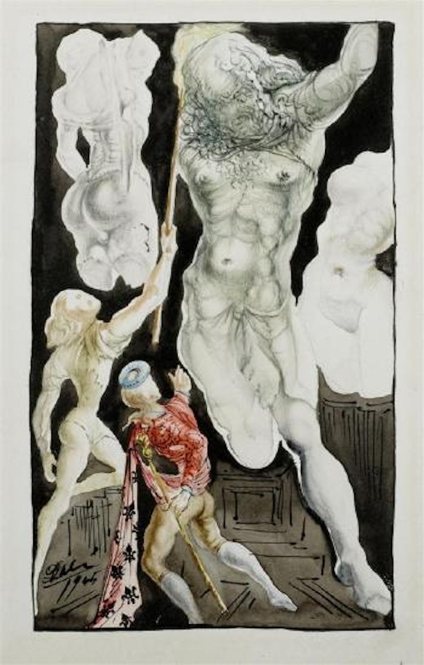 Benvenuto Cellini und Jupiter by Salvador Dali
