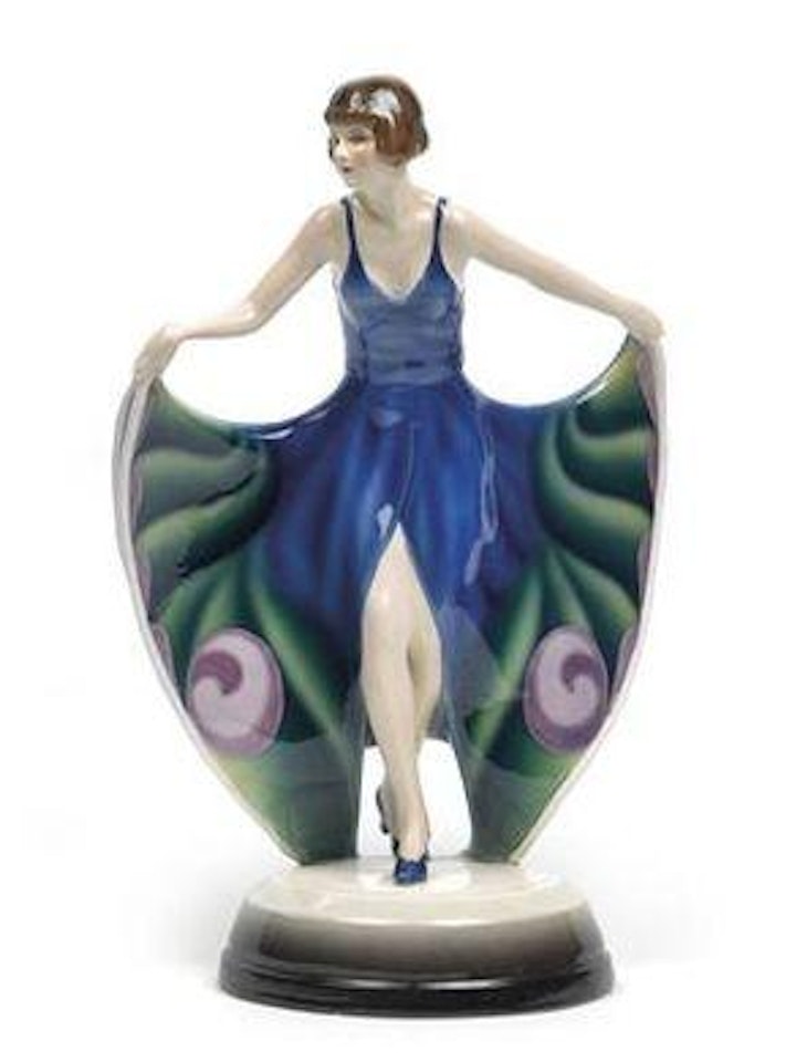 A dancer in a butterfly dress by Josef Lorenzl
