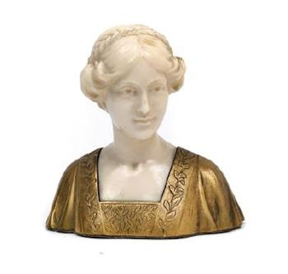 Bust of a young woman by Ferdinand Preiss