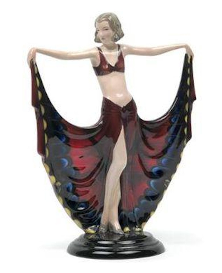 A dancer in a butterfly skirt by Josef Lorenzl