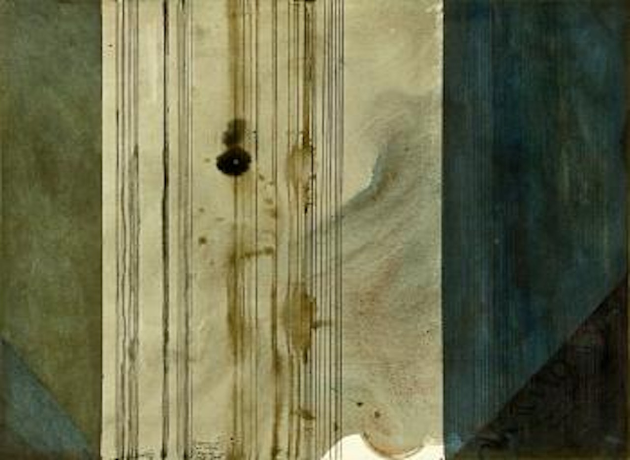 Drawing for Ian Wedde’s pathway to the sea by Ralph Hotere