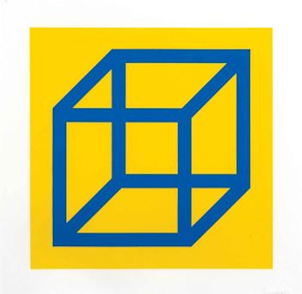 Cubes in color on color by Sol LeWitt