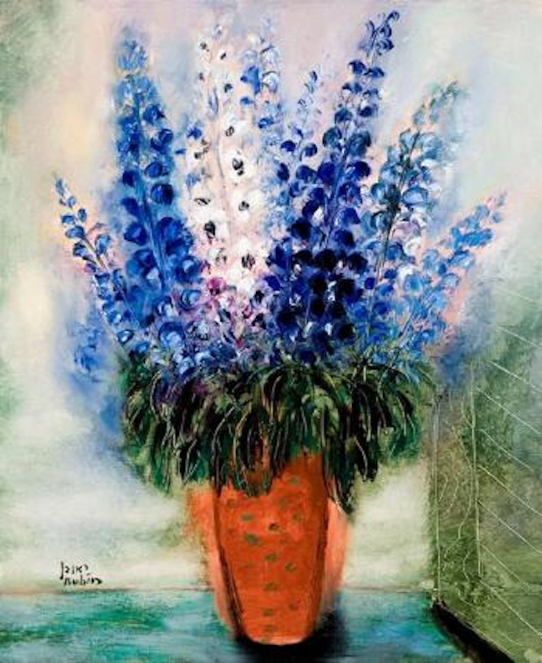 Delphinium by Reuven Rubin