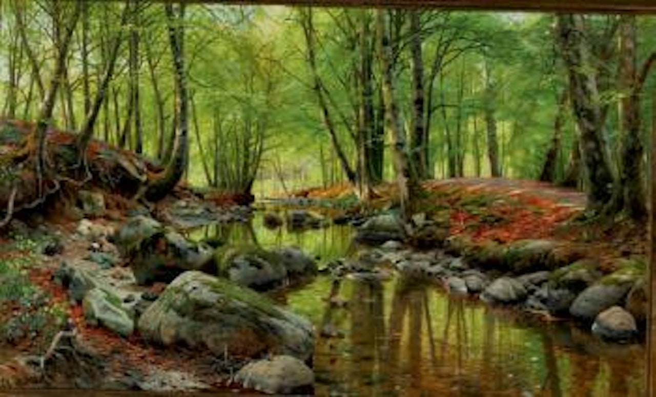 and anemones in bloom by Peder Mork Monsted