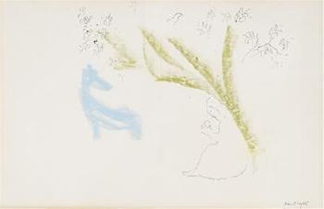 Méditation sous l’arbre by Marc Chagall