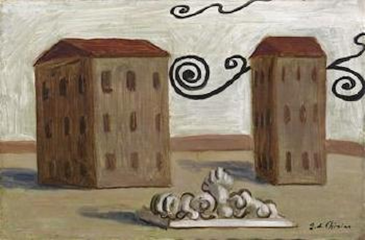 Calligramme - La grace exilée by Giorgio de Chirico