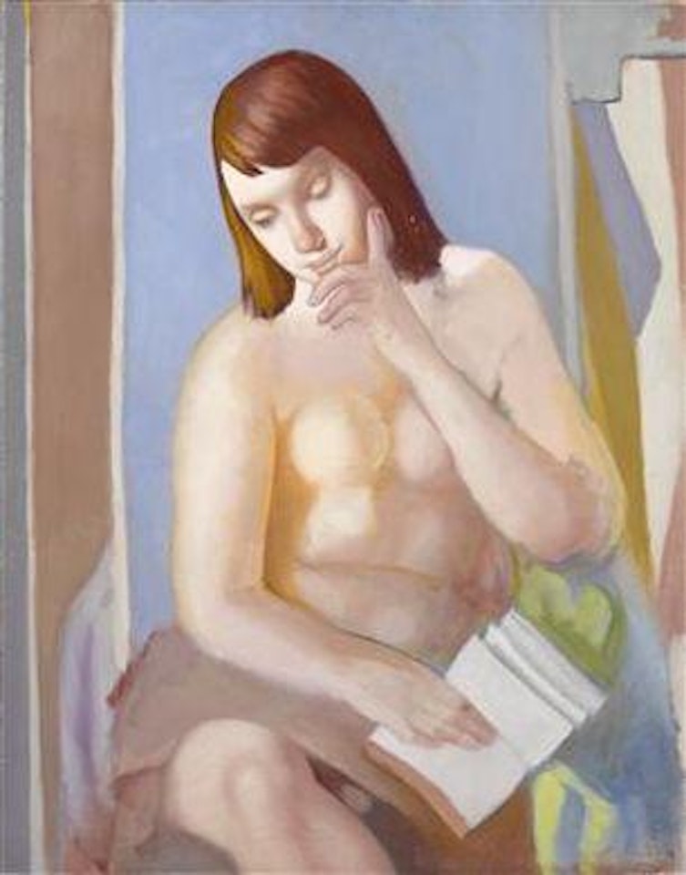 Nu au livre by Tamara de Lempicka