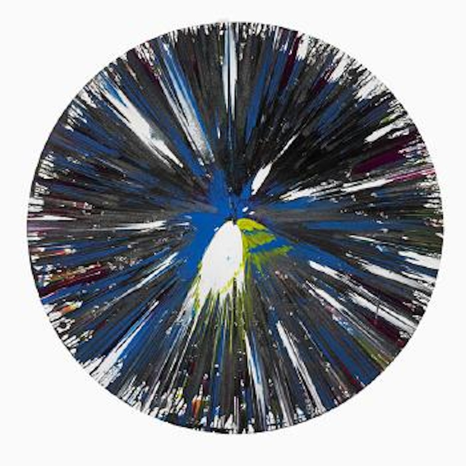 Spin painting by Damien Hirst
