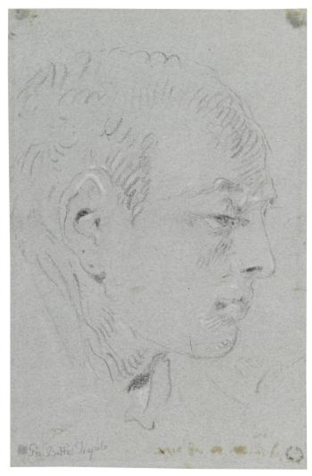 Recto: Head Of a Young Man In Profile; Verso: Study Of The Bust Of a Man In Profile by Giovanni Domenico Tiepolo